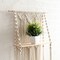 Macrame Wall Hanging Plant Shelf, 3-Tier Macrame Shelves Boho Bathroom Shelf, Handmade Boho Floating Shelves for Plants and Decor